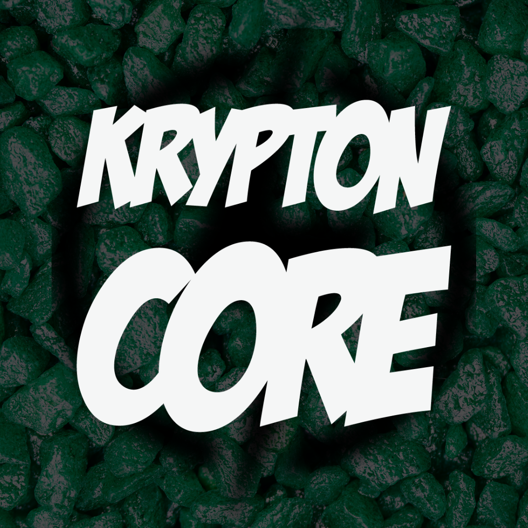 Text 'Krypton Core' on a textured green background